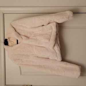 Aeropostale Faux Fur Hooded Plush Jacket